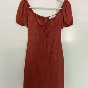 Stella Laguna Beach Burnt Orange Mini Dress